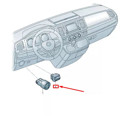 NEW VW TRANSPORTER VI T6 HEADLIGHT RANGE CONTROL 7H09413339B9