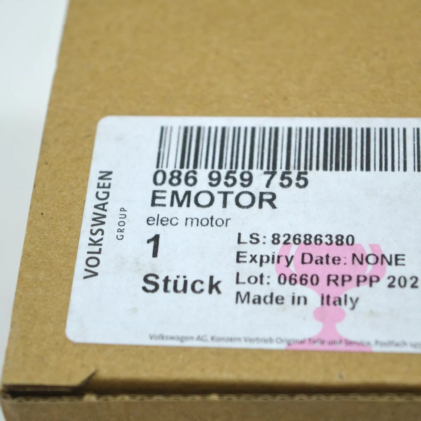 NEW AUDI R8 42 HYDRAULIC PUMP ELECTRIC MOTOR 086959755 ORIGINAL