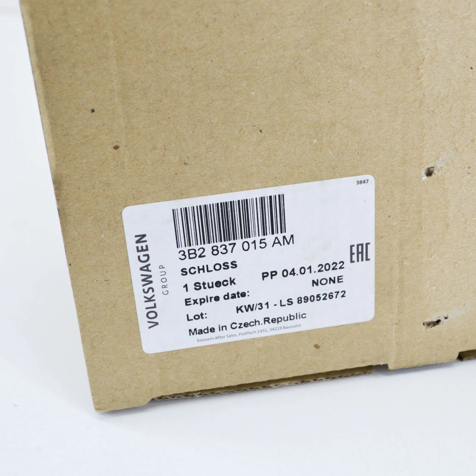 NEW VW TRANSPORTER V T5 7H MK5 FRONT LEFT DOOR LOCK 3B2837015AM ORIGINAL