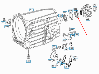 NEW MB C-CLASS W204 TRANSMISSION OUTPUT SHAFT SEAL A0159971246 1.8PETROL