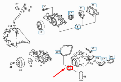 NEW MERCEDES-BENZ VITO W638 THERMOSTAT ASSEMBLY A6112000715 ORIGINAL