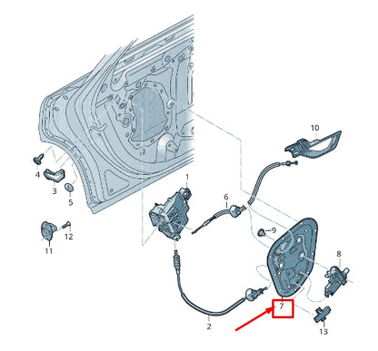 NEW AUDI A6 4A C8 REAR RIGHT DOOR INNER PANEL COVER 4K0839916