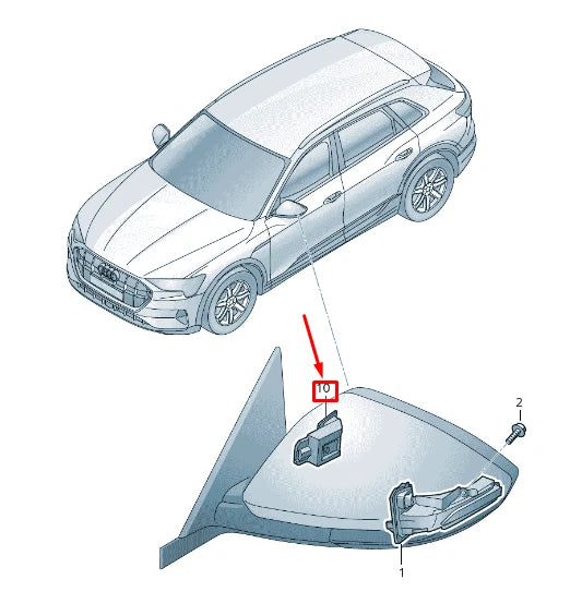 NEW AUDI E-TRON GEN LH LANE CHANGE ASSIST WARNING DISPLAY RHD 4KR949145