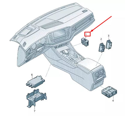 NEW VW TOUAREG CR USB CONNECTOR 760035222
