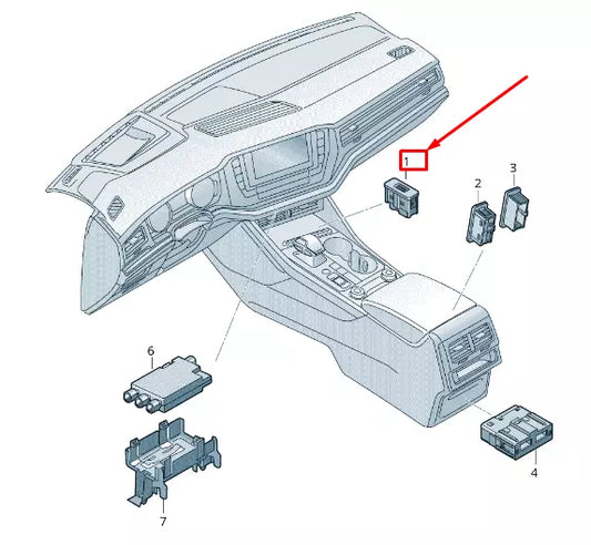 NEW VW TOUAREG CR USB CONNECTOR 760035222
