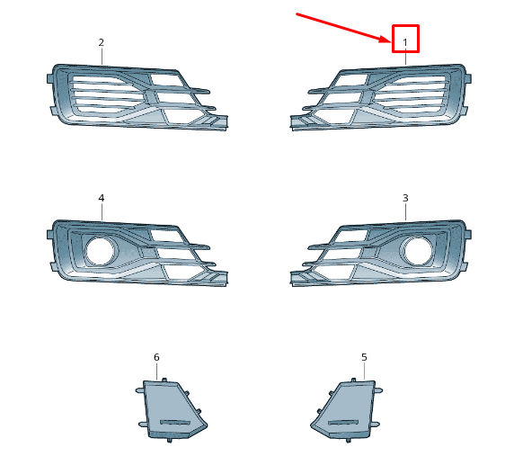 new audi a6 avant c7 front left air guide grille 4g0807647vmz original