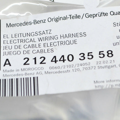 NEW MERCEDES-BENZ E W212 FRONT PDC AID WIRING HARNESS A2124403558 ORIGINAL