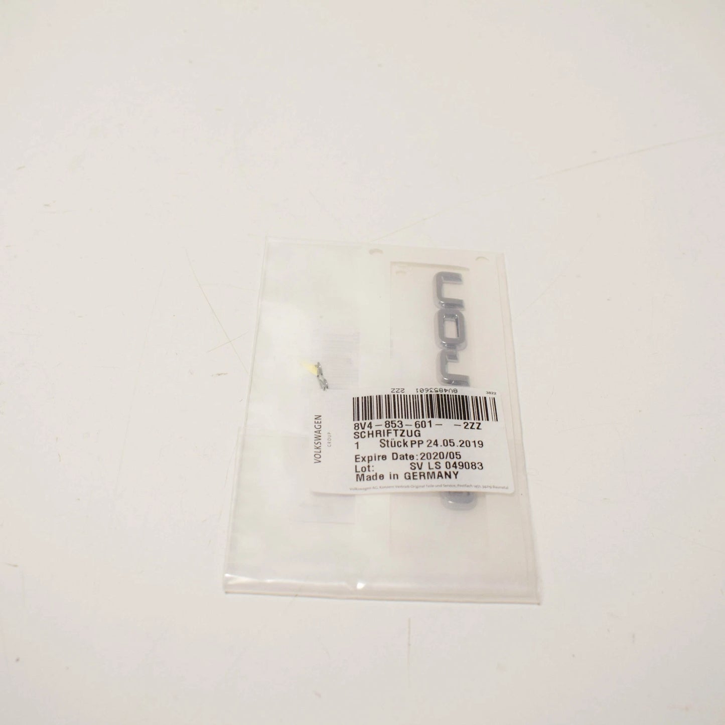 NEW AUDI A3 8V FRONT FENDER INSCRIPTION 8V48536012ZZ ORIGINAL