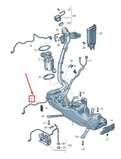 new skoda octavia 5e mk3 fuel breather line 5q0201160ar original