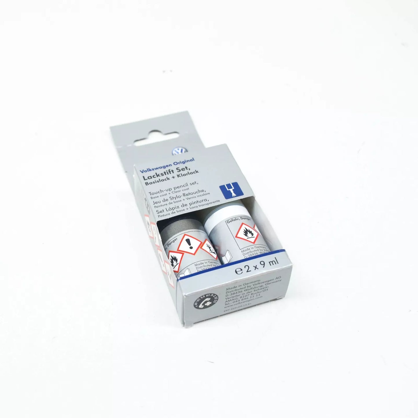 NEW AUDI VW TOUCH-UP PAINT SET LIMESTONE GREY-METALLIC LST0M2A7N ORIGINAL