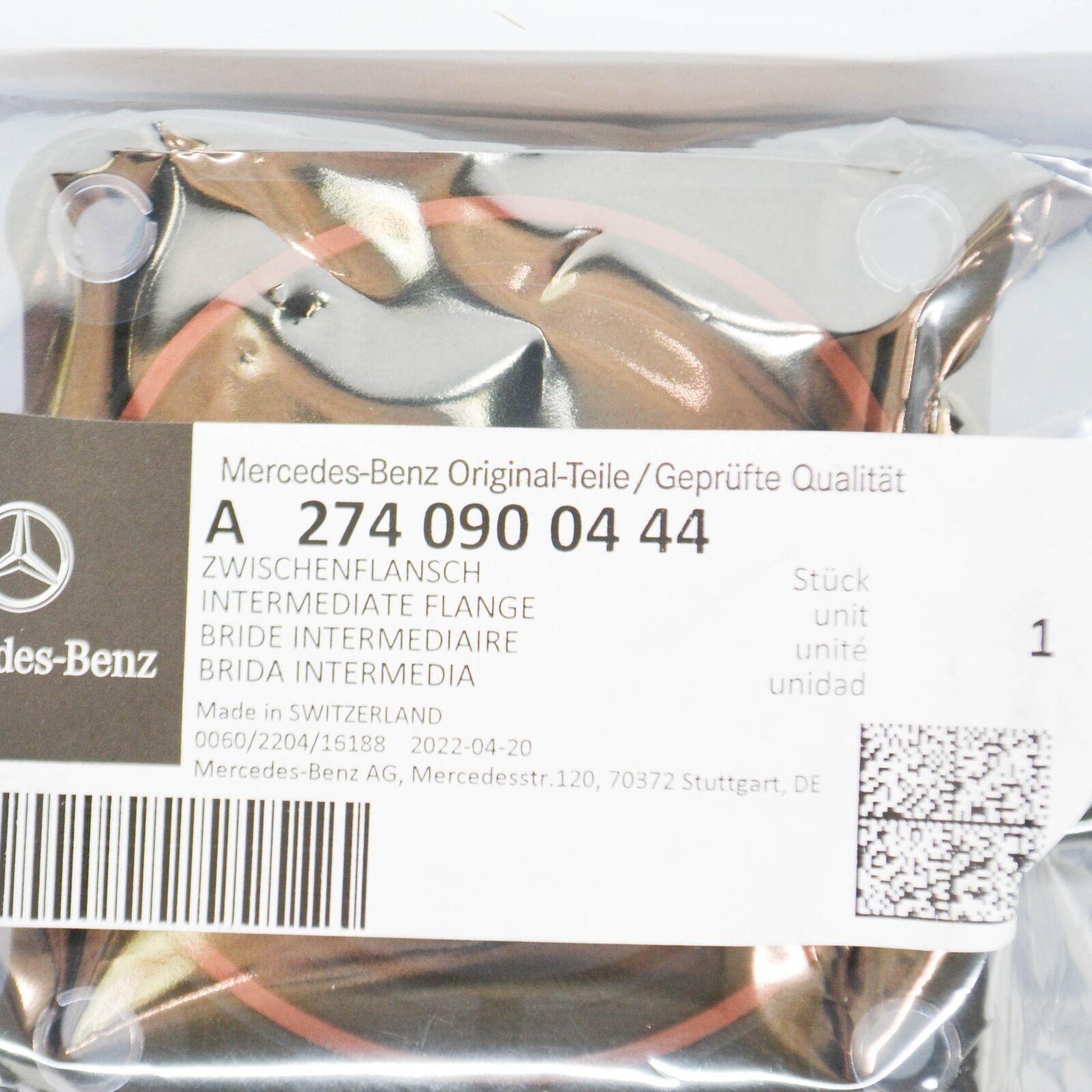 NEW MB GLC C253 INTAKE MANIFOLD INTERMEDIATE FLANGE A2740900444 ORIGINAL