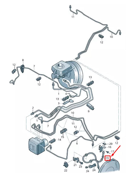 NEW AUDI A7 SPORTBACK 4G FRONT BRAKE HOSE 4G0611707L