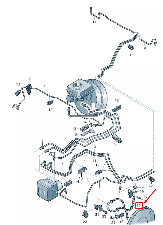 NEW AUDI A7 SPORTBACK 4G FRONT BRAKE HOSE 4G0611707L
