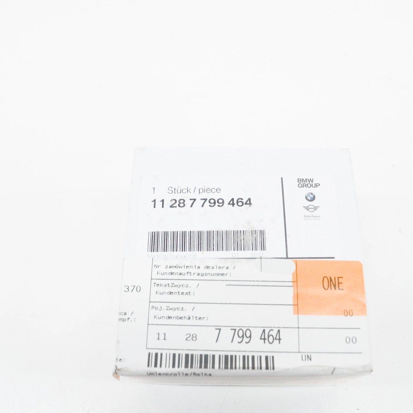 NEW BMW 3 E46 2.0D 85KW DEFLECTION PULLEY 11287799464 ORIGINAL