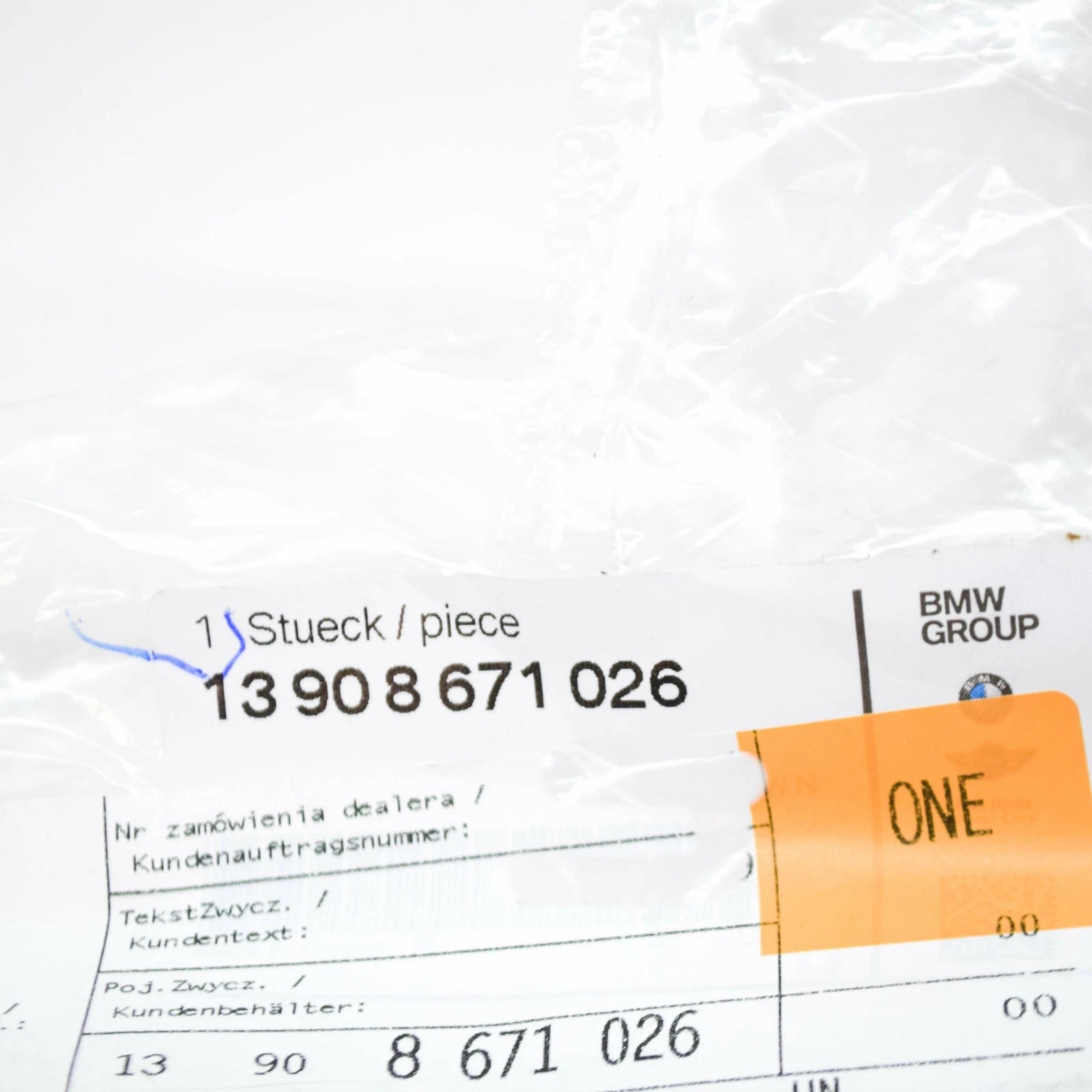 NEW BMW 1 F40 FUEL TANK BREATHER HOSE 13908671026 ORIGINAL