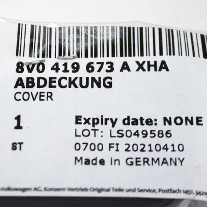 NEW AUDI A3 CABRIO 8V STEERING WHEEL CENTER COVER CAP TRIM 8V0419673AXHA