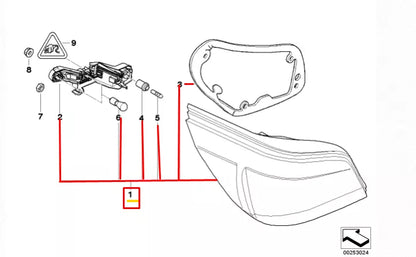 NEW BMW 5 E60 REAR LEFT TAIL LIGHT  63217361591 ORIGINAL
