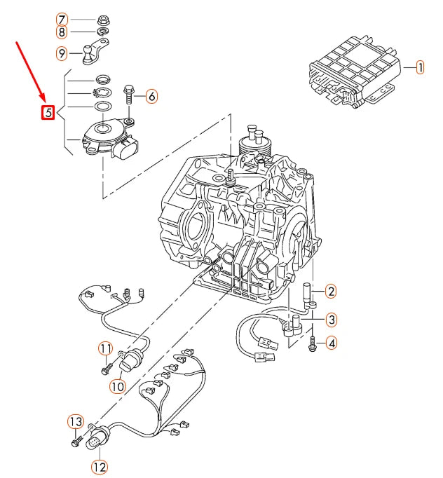 NEW AUDI Q3 8U AUTOMATIC GEARBOX MULTI-FUNCTION SWITCH 09G919823 ORIGINAL