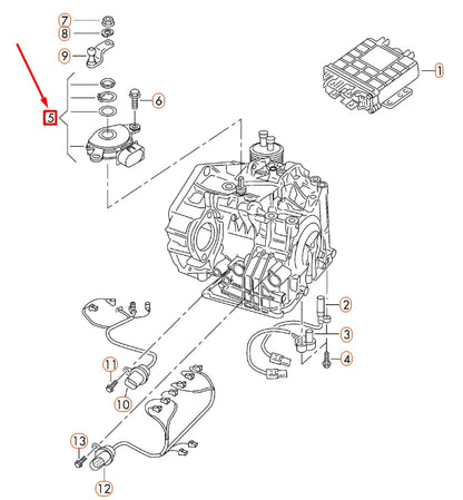 NEW AUDI Q3 8U AUTOMATIC GEARBOX MULTI-FUNCTION SWITCH 09G919823 ORIGINAL
