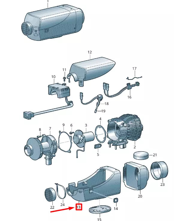 NEW VW CRAFTER 2F MK1 AUXILIARY HEATER LOWER EXTERIOR PANEL 2E0819527A