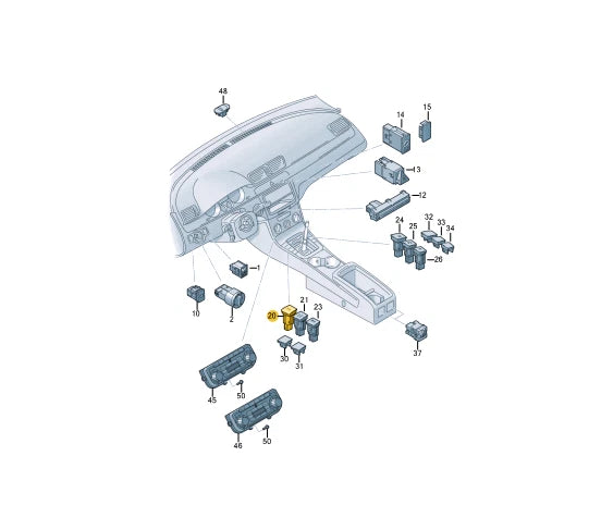 NEW VOLKSWAGEN PASSAT CC 357 ESP SWITCH 3C0927117CREH