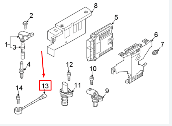 NEW VOLKSWAGEN TIGUAN AD MK2 IGNITION KNOCK SENSOR 06K905377F ORIGINAL