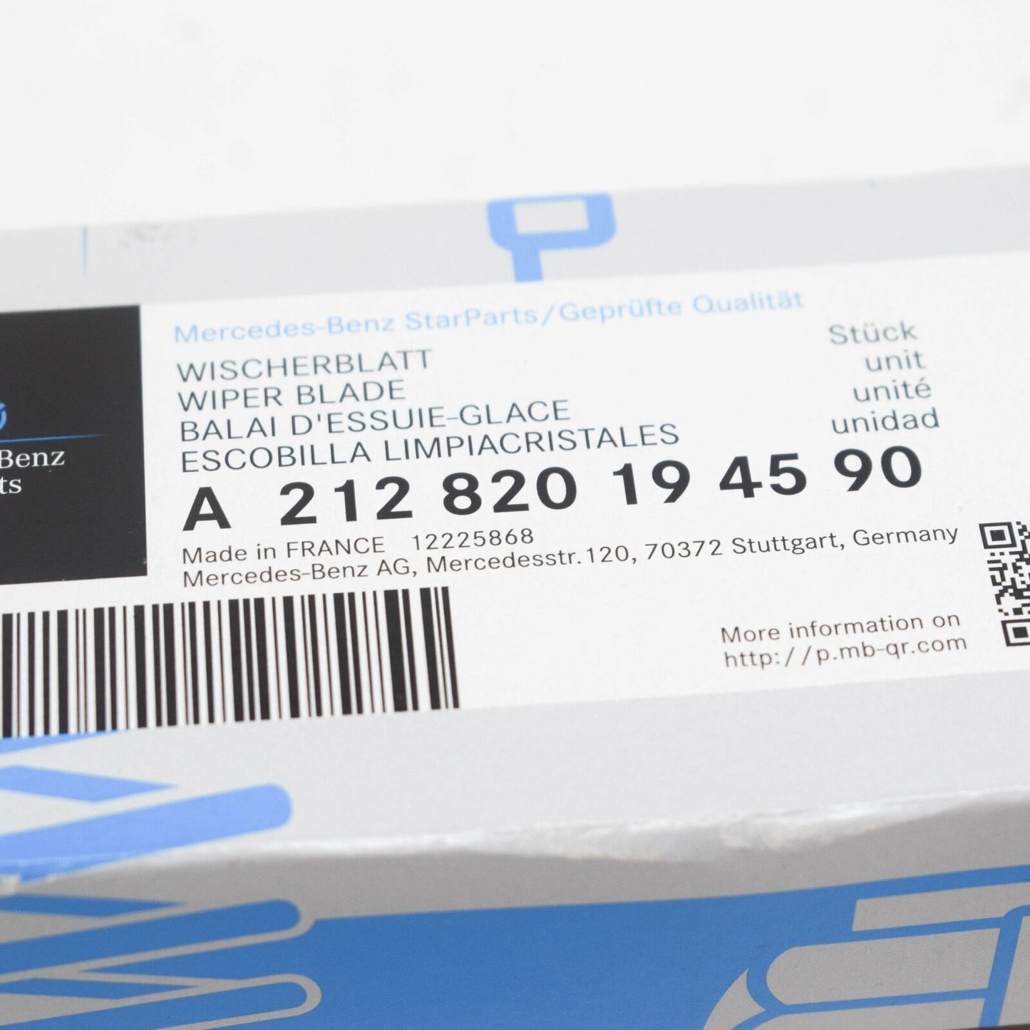 NEW MERCEDES-BENZ GLK X204 TAILGATE WINDOW WIPER ARM A212820194590 ORIGINAL