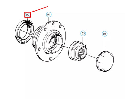 NEW BMW 6 E24 WHEEL HUB DUST SHIELD 31211128423 1128423 ORIGINAL