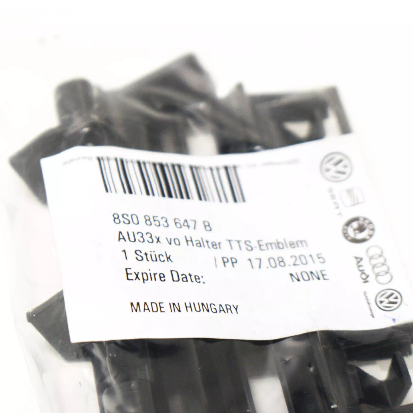 NEW AUDI TT TTS 8S FRONT BUMPER RADIATOR GRILLE LOGO BRACKET 8S0853647B