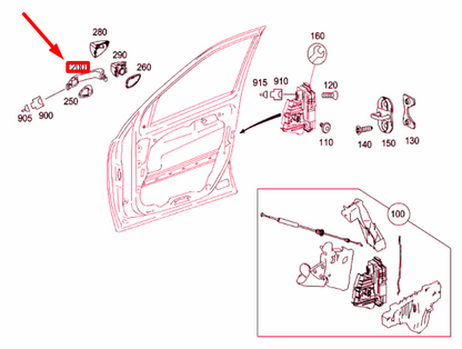 NEW MERCEDES-BENZ M W164 FRONT LEFT DOOR EXTERIOR HANDLE A16476005703544