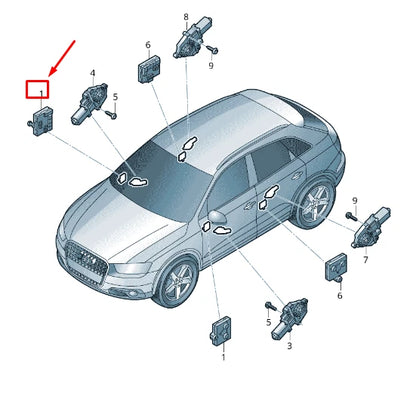 NEW AUDI RSQ3 8U FRONT LEFT DOOR CONTROL UNIT 8X0959793HZ00 ORIGINAL