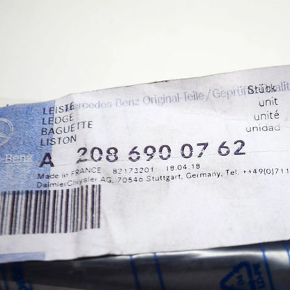 NEW MERCEDES-BENZ CLK C208 FRONT LEFT FENDER BOTTOM STRIP A2086900762 ORIGINAL