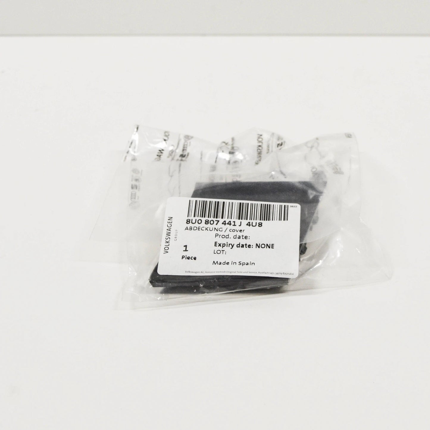 NEW AUDI Q3 8U REAR BUMPER LEFT TOW HOOK EYE CAP COVER 8U0807441J4U8 ORIGINAL