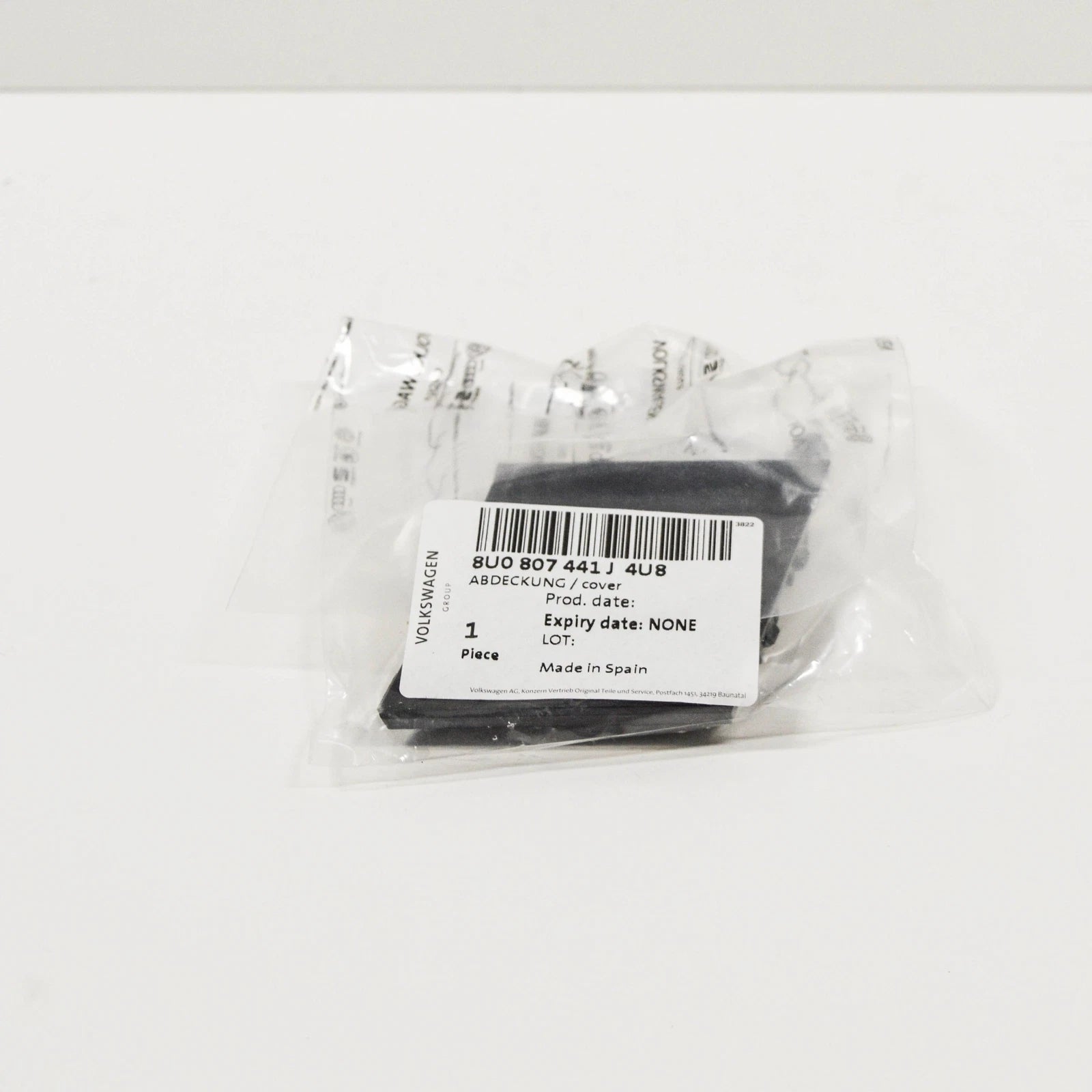 NEW AUDI Q3 8U REAR BUMPER LEFT TOW HOOK EYE CAP COVER 8U0807441J4U8 ORIGINAL