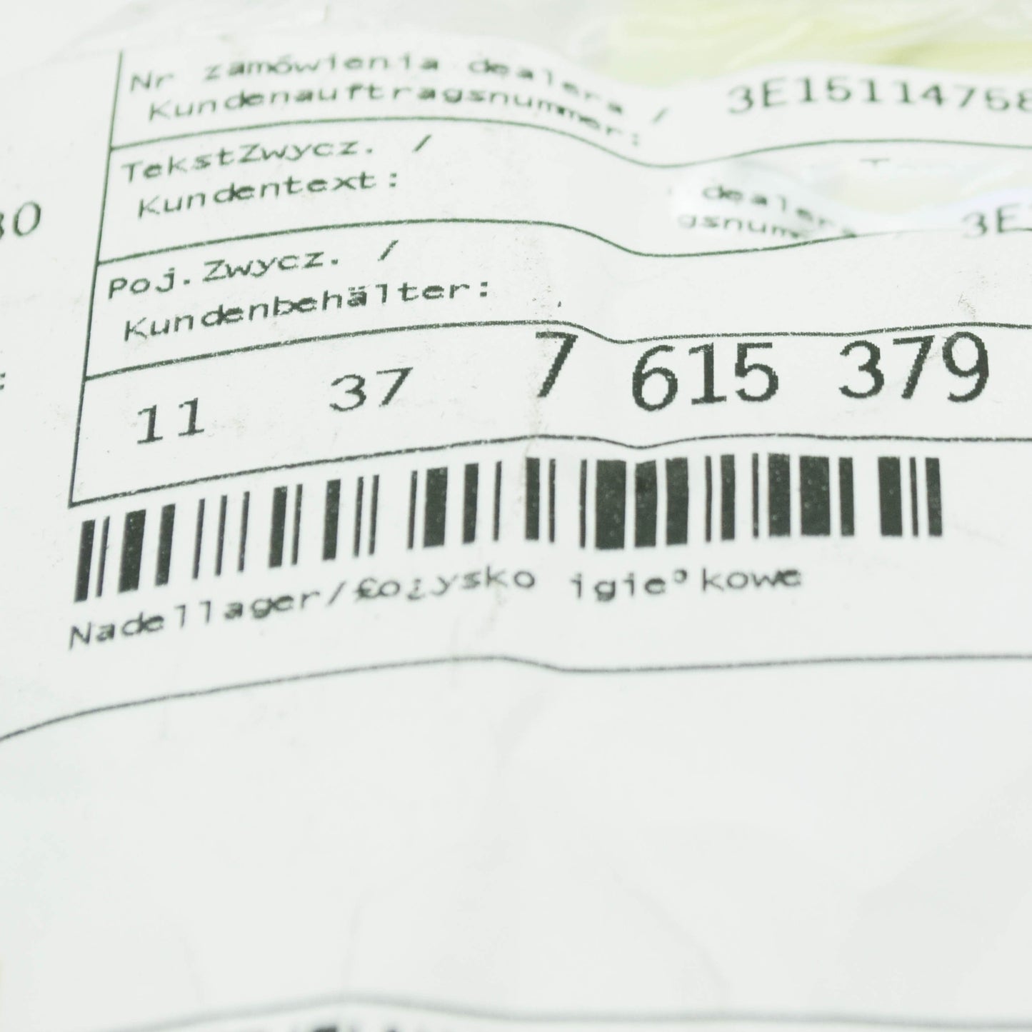 new bmw 1 e87 eccentric shaft needle bearing 11377615379 7615379 original