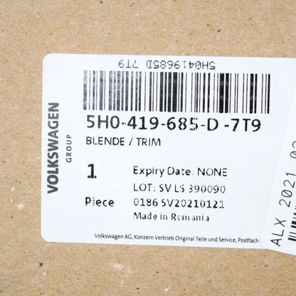 NEW VOLKSWAGEN ARTEON STEERING WHEEL TRIM 5H0419685D7T9