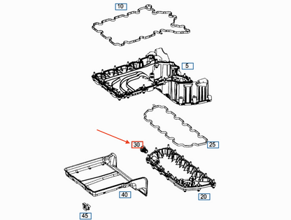 NEW MERCEDES-BENZ E S212 ENGINE OIL DRAIN PLUG A0029902017 ORIGINAL