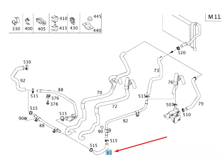 NEW MERCEDES-BENZ VITO W639 HEATING HOSE A6398321623 ORIGINAL
