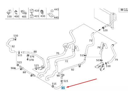 NEW MERCEDES-BENZ VITO W639 HEATING HOSE A6398321623 ORIGINAL
