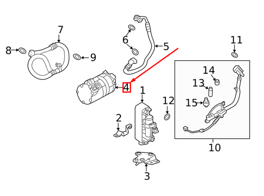 new bmw 1 f20 a/c compressor with magnetic coupling 64529299328 original