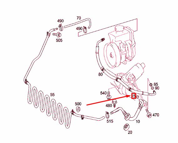 new mercedes-benz slk r171 steering line sealing ring a0279979548 original