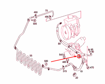new mercedes-benz slk r171 steering line sealing ring a0279979548 original