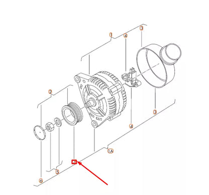 NEW AUDI A4 B8 ALTERNATOR DECOUPLING BELT PULLEY 06H903119B ORIGINAL
