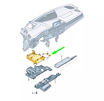 NEW AUDI A4 B9 INSTRUMENT PANEL STORAGE COMPARTMENT RHD 8W28579254PK ORIGINAL