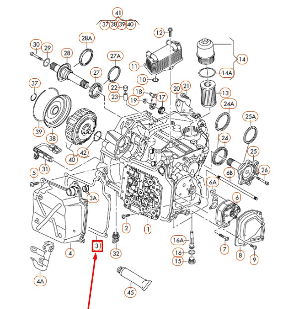 NEW AUDI A3 8P TRANSMISSION OIL PAN GASKET SEAL 02E321371E ORIGINAL