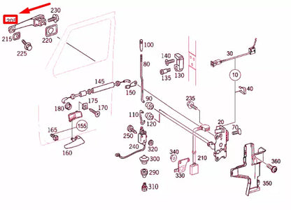 NEW MERCEDES-BENZ G W463 FRONT DOOR EXTERIOR HANDLE A0007601259