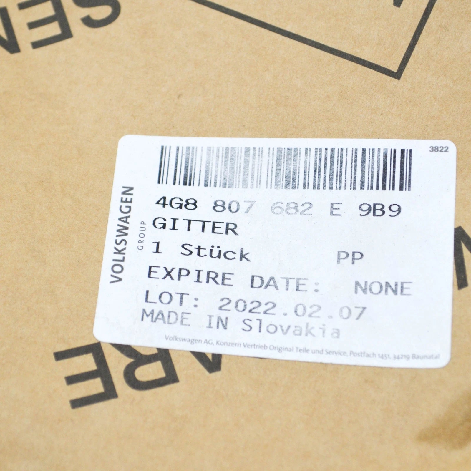 NEW AUDI A7 4GA S FRONT BUMPER RIGHT FOG LIGHT GRILLE 4G8807682E9B9