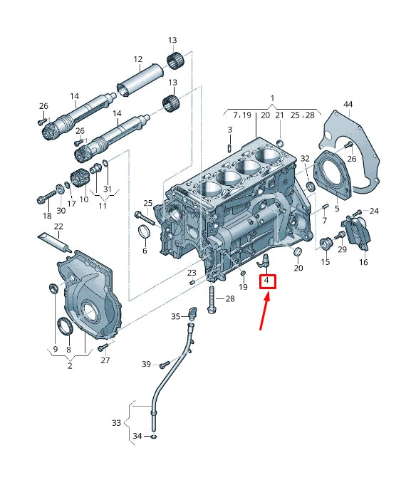 NEW AUDI Q5 FY OIL SPRAY JET 06L103154K