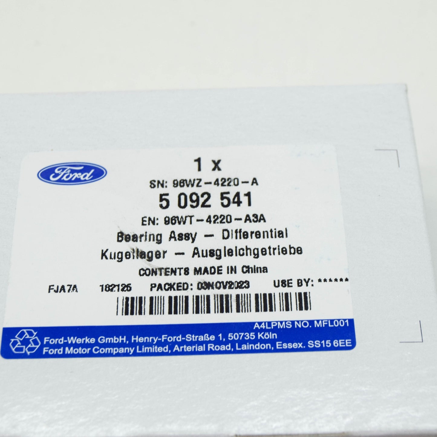 new ford fiesta mk7 manual transaxle differential bearing 5092541 original