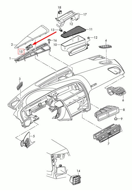NEW AUDI Q3 8U SUN SENSOR 4G0907539A4PK